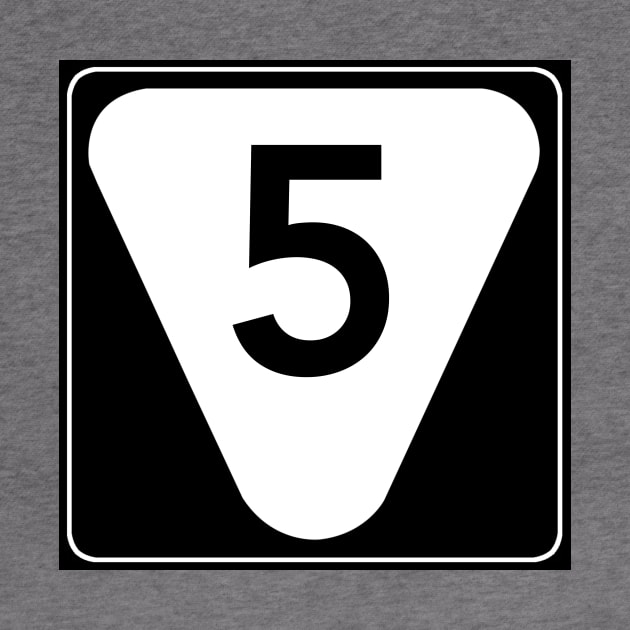 Route 5 Highway Sign by Oakleigh Designs